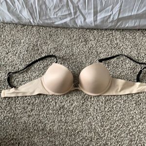 Aerie nude and black bra
